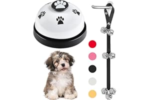 KEXIAVA 2 Pack Dog Bells, Puppy Potty Training Bell Dog Doorbell Potty Train Dog Bell for Potty Training Door Bells for Dogs to Ring to Go Outside Jingle Bells for Door Knob (Black)
