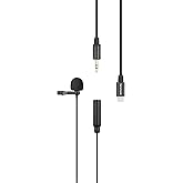 Saramonic LavMicro U1A Lavalier Lapel Microphone with Lightning for iPhone, or iPad with a Built-in 6.6-Foot (2m) Cable for Vlogging, Interviews, YouTube, TikTok, Live Streaming