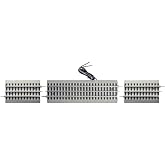 Lionel FasTrack Accessory Activator 3-Piece Track Pack, O Gauge
