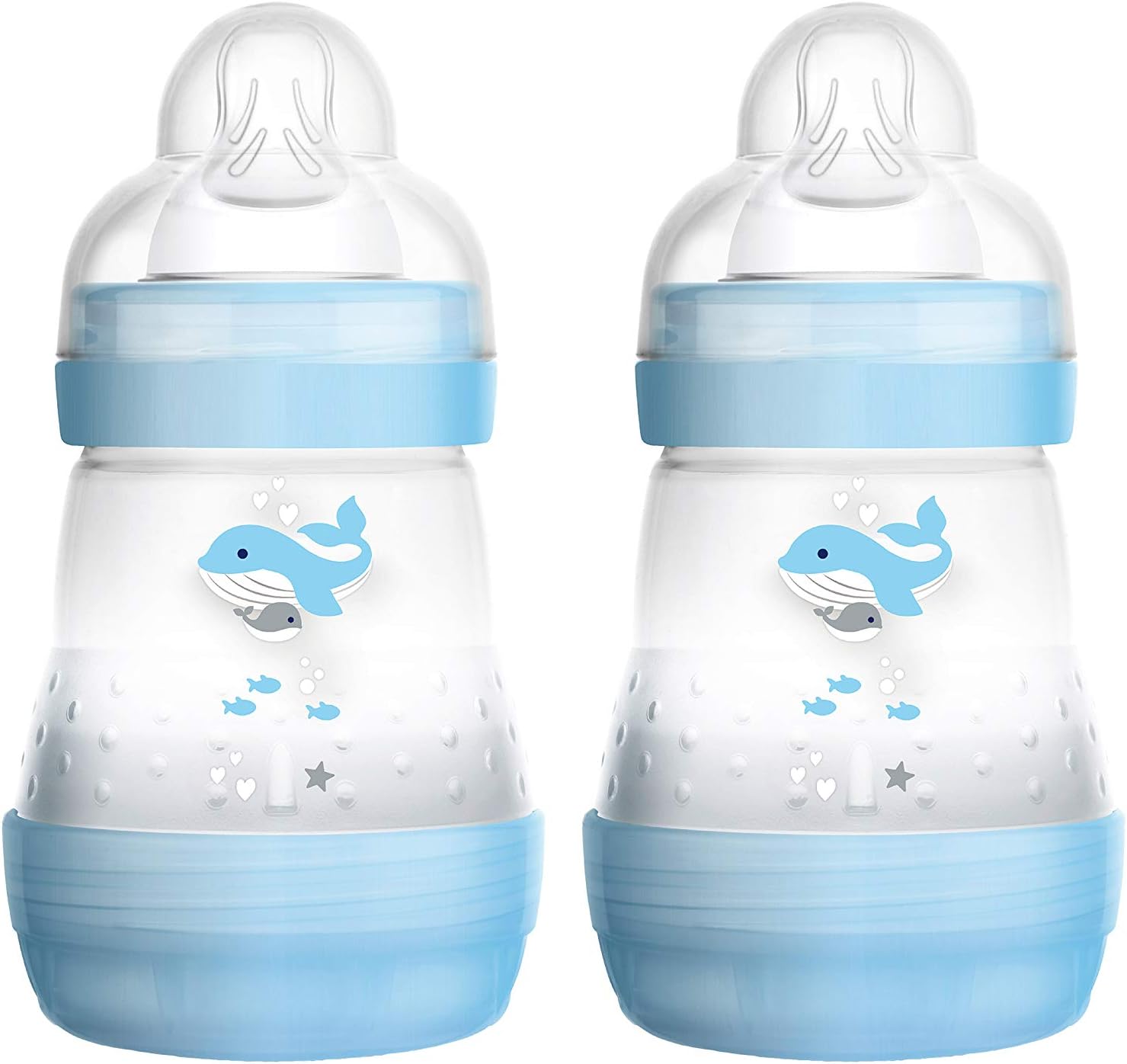 Mam 99919211 Anti-Colic Bottle 160 ml 2-Pack for Boys, Junge, 2 count (Pack of 1)