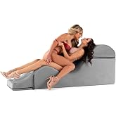 Liberator Aria Flip Chaise 18 Inch Wide - Convertible Sex Chair and Bed Bench, Liberty Grey
