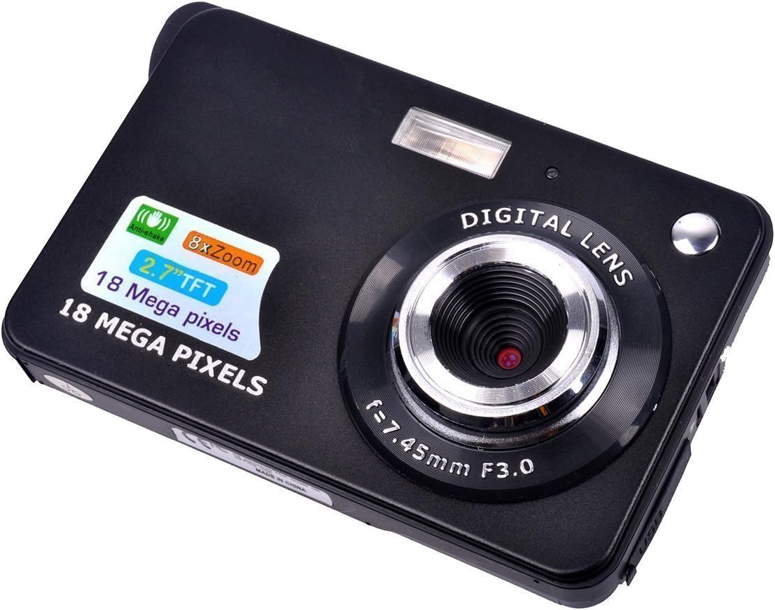 Digital Camera, FociPow TFT LCD Screen 2.7 Inch 1280x720 HD 18 Mega Pixels 8x Digital Zoom CMOS Sensor Camcorder