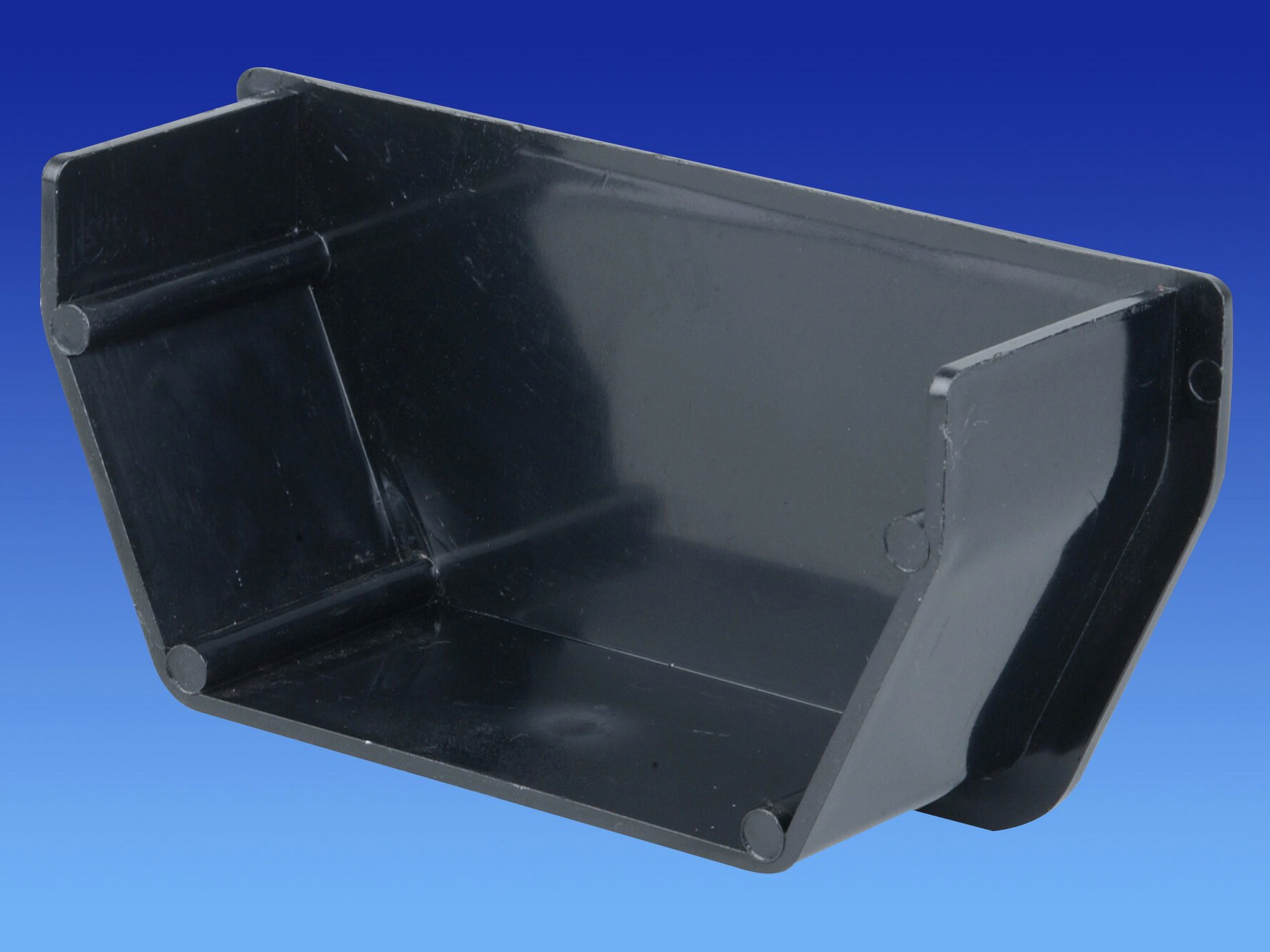 Wavin OSMA Squareline Stopend Internal 100mm Black 4T810b