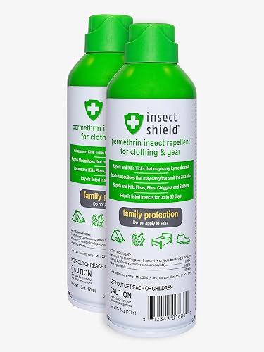 Insect Shield Premium Permethrin Spray - Tick, Flea, Fly, Mosquito ...