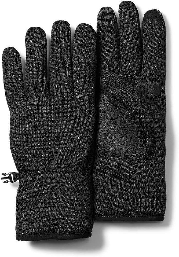Eddie Bauer Mens Radiator Fleece Gloves, Black Regular L/XL at  Men’s Clothing store