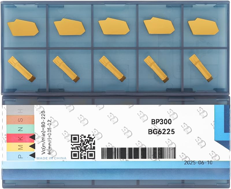 CDBP GTN-3 SP300 CNC Grooving Carbide Inserts Steel 10 Pcs Tin Coated SPB326/332