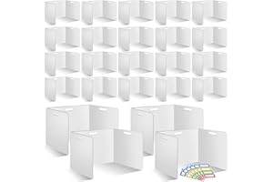 ZSMKJIAYE 30 Pcs Desk Dividers for Students 14 × 17.5 × 14 Inch Plastic Durable and Waterproof Privacy Folders Shields Test Dividers with Classroom Privacy Boards for School Study Teacher Supplies (White)