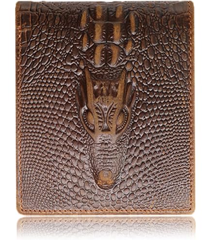 Amazon.com: Lucky potato Genuine Crocodile Alligator Leather