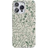 Casely iPhone 16 Pro Max Case | Sage Garden | Green Floral | Compatible with MagSafe | Classic Ultra Slim Design