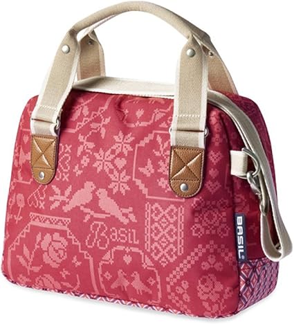 Basil Boheme Guidon Poches 8l City Bag Sacoche De Velo Bike Sac Sacoche De Guidon Vintage Red Amazon Fr Sports Et Loisirs