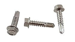 Stainless #12 x 1 Hex Washer Head Self Drilling