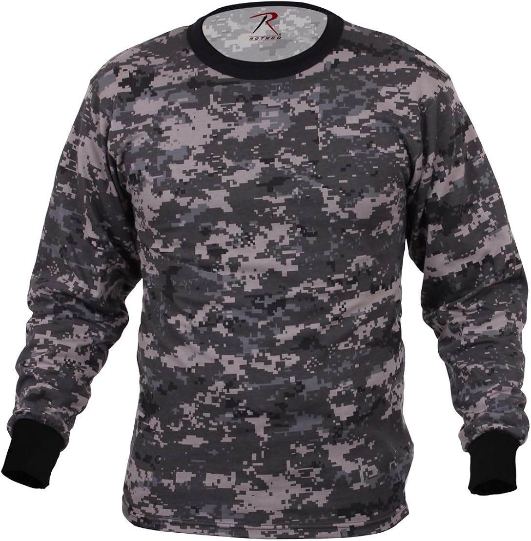 Rothco Long Sleeve Camo T-Shirt: Clothing