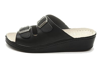 Dr Punto Rosso Medical Comfort 400sb Leather Slip On Womens Ladies