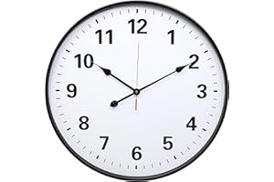 Metal Indoor Outdoor Wall Clock 24IN Black, Retro Silent Quartz Battery Operated, Decorative for Patio, Kitchen, Living Room,