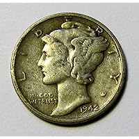 1916-1945 90% Silver Mercury Dimes Circulated (Mixed Dates and Mint Marks) .10c Dime Circulated