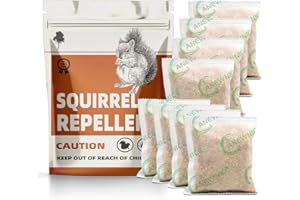 KQCWKH Squirrel Repellent Outdoor, Chipmunk Repellent for Garden, Squirrel Deterrent for Plants, Keep Squirrels Away from Attic,Repellant Squirrels for Car, Get Rid of Chipmunks-8P