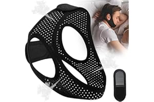 KAWVISY Anti-Snoring Chin Belt, Airflow Jaw Brings You Breathable and Comfortable Sleep at Night, Anti-Snoring Chin Belt to Prevent Mouth Opening, to Provide You with Snoring Solutions, 59 CM