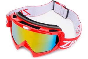 ZJNUO ATV Goggles Dirt Bike Motorcycle Off Road Goggles Motocross Riding Racing MX UTV Windproof Dustproof Scratch Resistant Anti UV Goggle for Adults Men Women and Youth