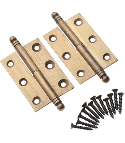 Oil Rubbed Bronze Butt Hinges – Pack Of 2, 1.5\" X 1.5\", For Cabinets & Small Furniture - View #7