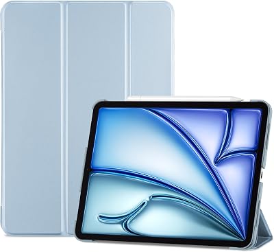 ProCase Smart Case iPad Air 11 2024 2026 M2 M3 M4 Skyblue