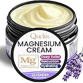 Magnesium Cream, Magnesium Lotion for Sleep, Pain &amp; Leg Cramps, Topical Magnesium Chloride Cream for Muscle Relaxation, Calm, Moisturizing - Skin-Friendly &amp; Safe for Kids &amp; Adults | 3.53OZ (Lavender)