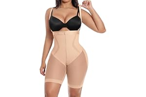 SHAPELLX Fajas Colombianas Shapewear for Women Tummy Control Postpartum Faja Body Shaper Butt Lifting Shorts Bodysuit
