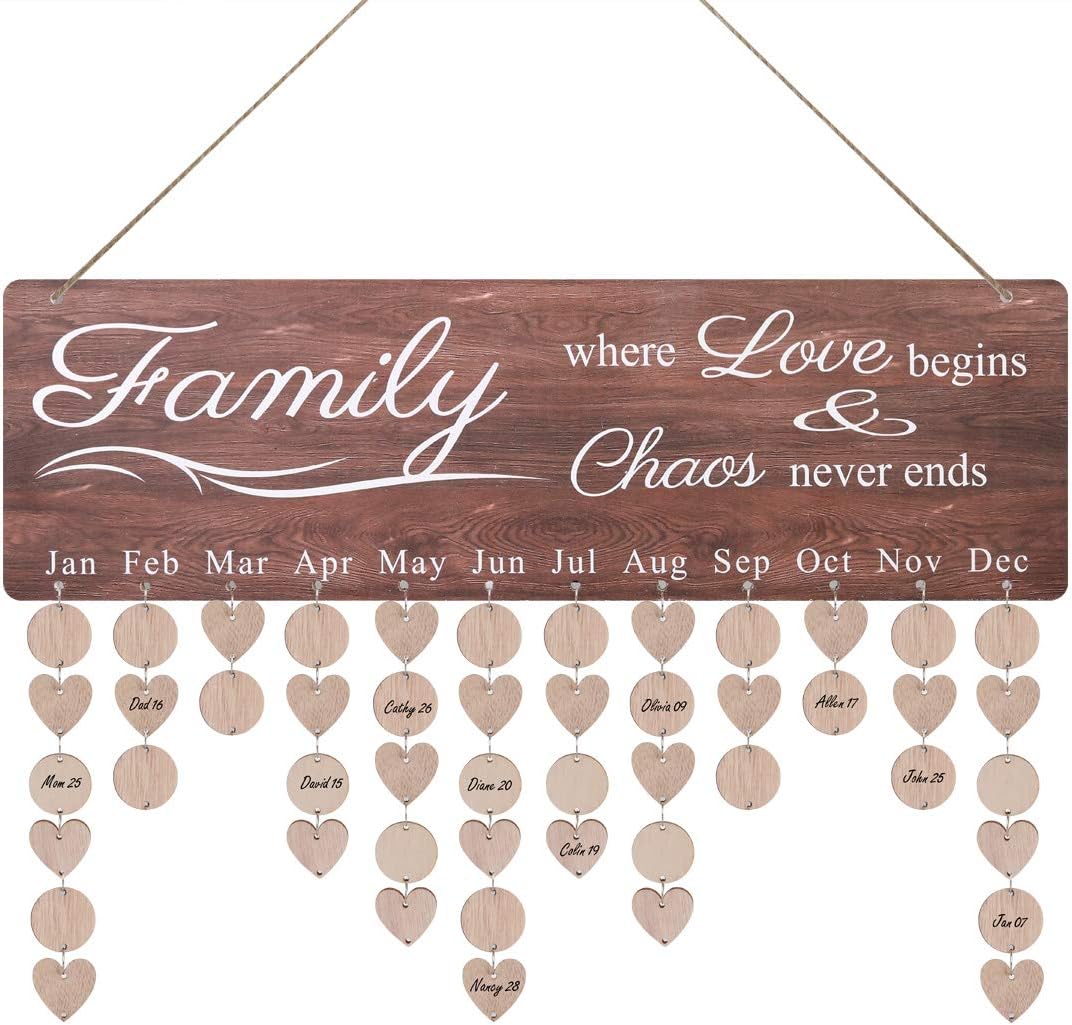 Calendriers Muraux Calendriers Agendas Et Organiseurs Anniversaire Rappel Conseil Dates Importantes Accueil Decoration Tracker En Bois Naturel A La Main Danniversaire Vacances Record Calendrier Plaque Diy Ornements Tenture Murale Centromotorsa Com Ar
