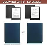 HoYiXi 6.8/7 Inch Ereader Sleeve Case Blue for Paperwhite 2021-2024 & Kobo view 2