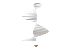Flensted Mobiles Airflow 36 Hanging Mobile - 24 Inches Plastic and Wood Ball, Handmade in Denmark