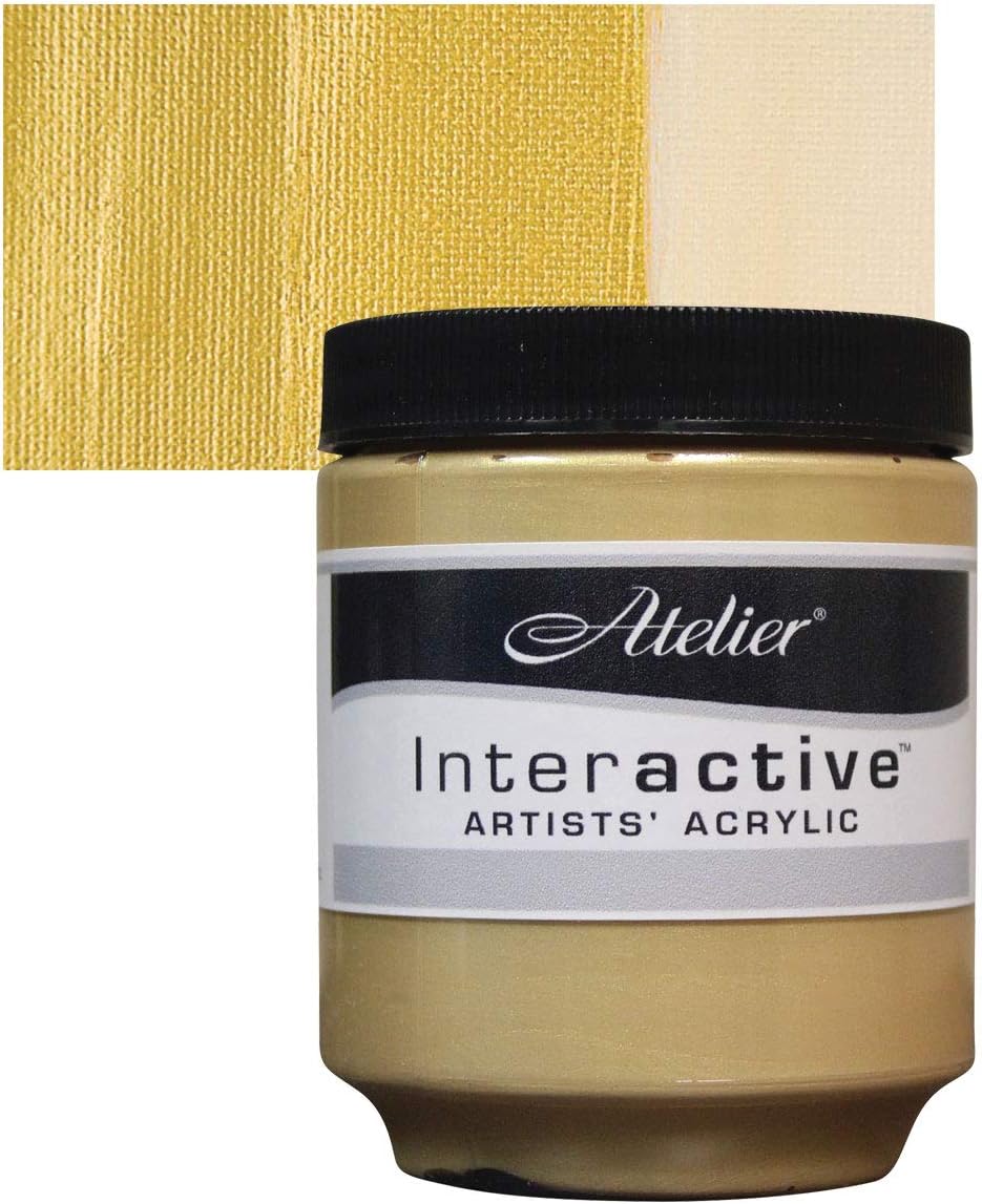 ChromaAtelier Interactive Acrylic - 250 ml Jar - Pale Gold
