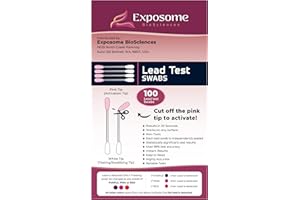Lab Grade Lead Test Kit for Home Use with 100 Lead Check Test Swabs Ideal for Testing Lead on All Hard Surfaces (100 Test Swa