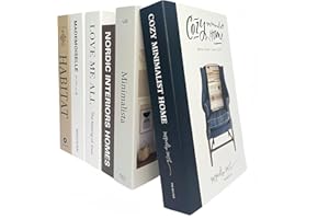6PCS Fake Books for Decoration: Ediactcyl Decorative Books Modern Home, Coffee Tables Decor for Living Room Bookshelf (M53)