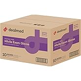 Dealmed Nitrile Gloves – 2000 Count X-Small Disposable Nitrile Gloves, Non-Irritating Latex Free, Multi-Purpose Use for a First Aid Kit and More
