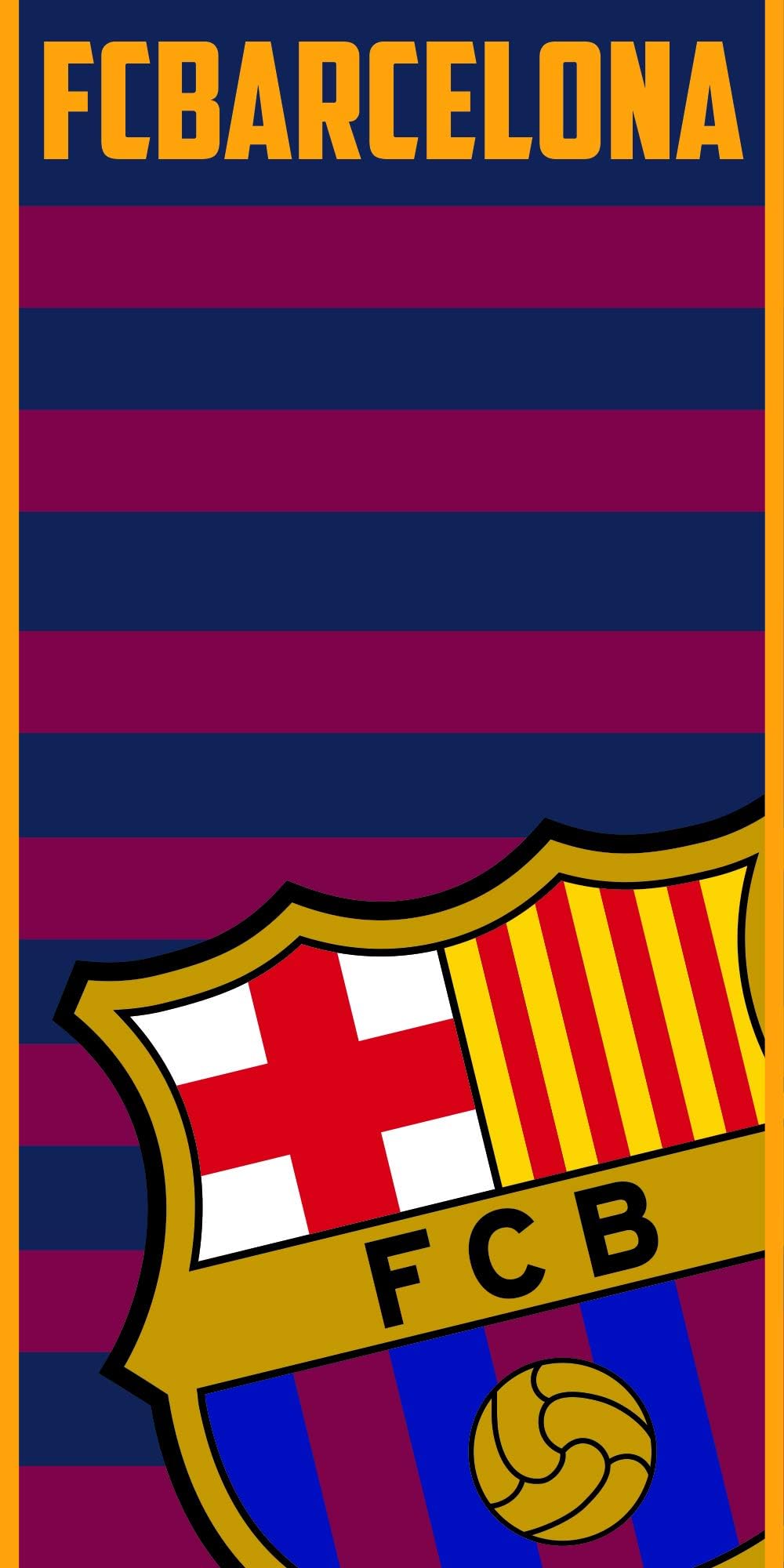 FC Barcelona FCB134BT Towel, Youth Unisex, Blue, 70 x 140 cm
