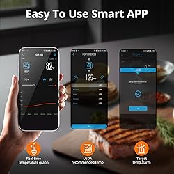AIRMSEN 500ft Long Range Wireless Meat Thermometer