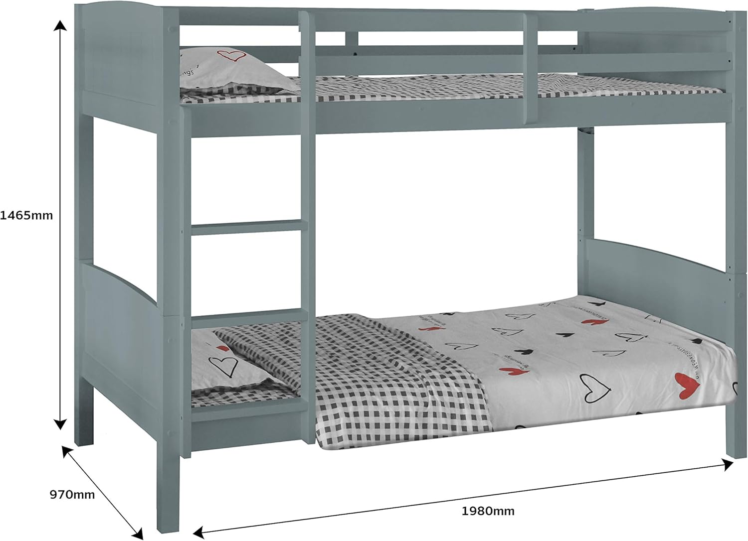 domino white bunk bed
