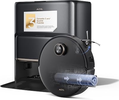 Z60 Ultra Roller Complete, Robot Aspirateur Laveur, Noir
