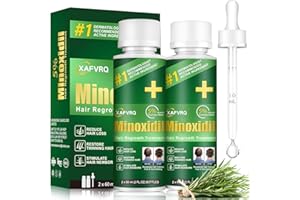 PIPUXI 5% Minoxidil for Men, 2PCS Minoxidil for Women Hair Growth Products, Extra Strength Minoxidil Topical Hair Loss Regrowth Treatment Serum with Rosemary & Biotin, Upgraded formula light & Non-Greasy