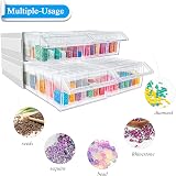 ARTDOT Diamond Art Storage Boxes 4 Set 140 Slots Transparent Drawers view 7