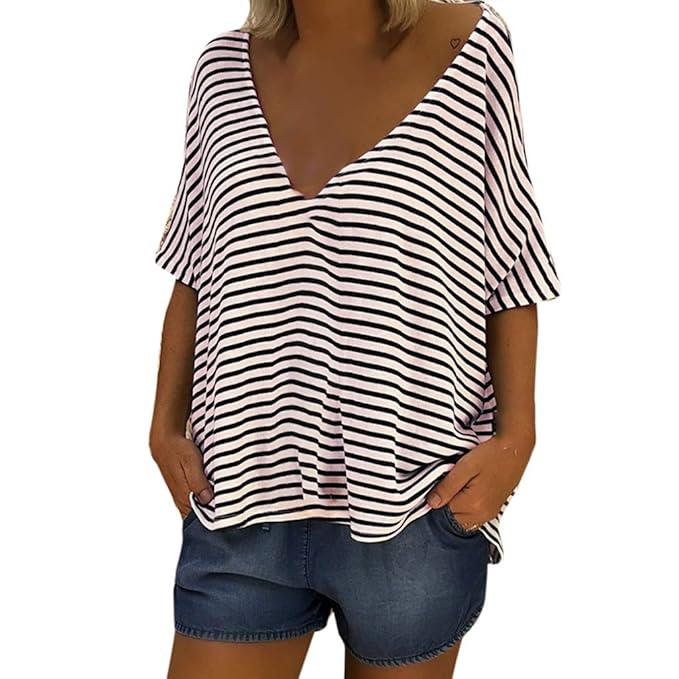maglietta a righe donna