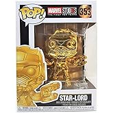 Funko Pop Movies: Guardians of the Galaxy - Gold Chrome Star-Lord Collectible Figure, Multicolor