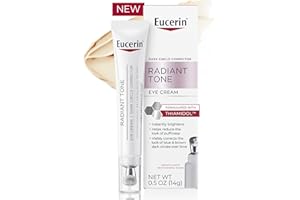 Eucerin Radiant Tone Eye Cream Dark Circle Corrector, Eye Brightening Cream with Thiamidol and Hyaluronic Acid, Helps Reduce the Look of Eye Puffiness, 0.5 Oz Tube