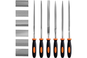 Needle File Set,Premium Hand Metal Files, High Carbon Steel File Handles Multipurpose for Metal Wood Plastic Wood Carving Cra