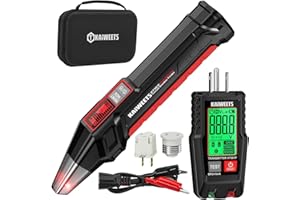 KAIWEETS Circuit Breaker Finder with LCD Display, GFCI Outlet Tester, Electrical Circuit Tracer Tool with NCV Test & Flashlig
