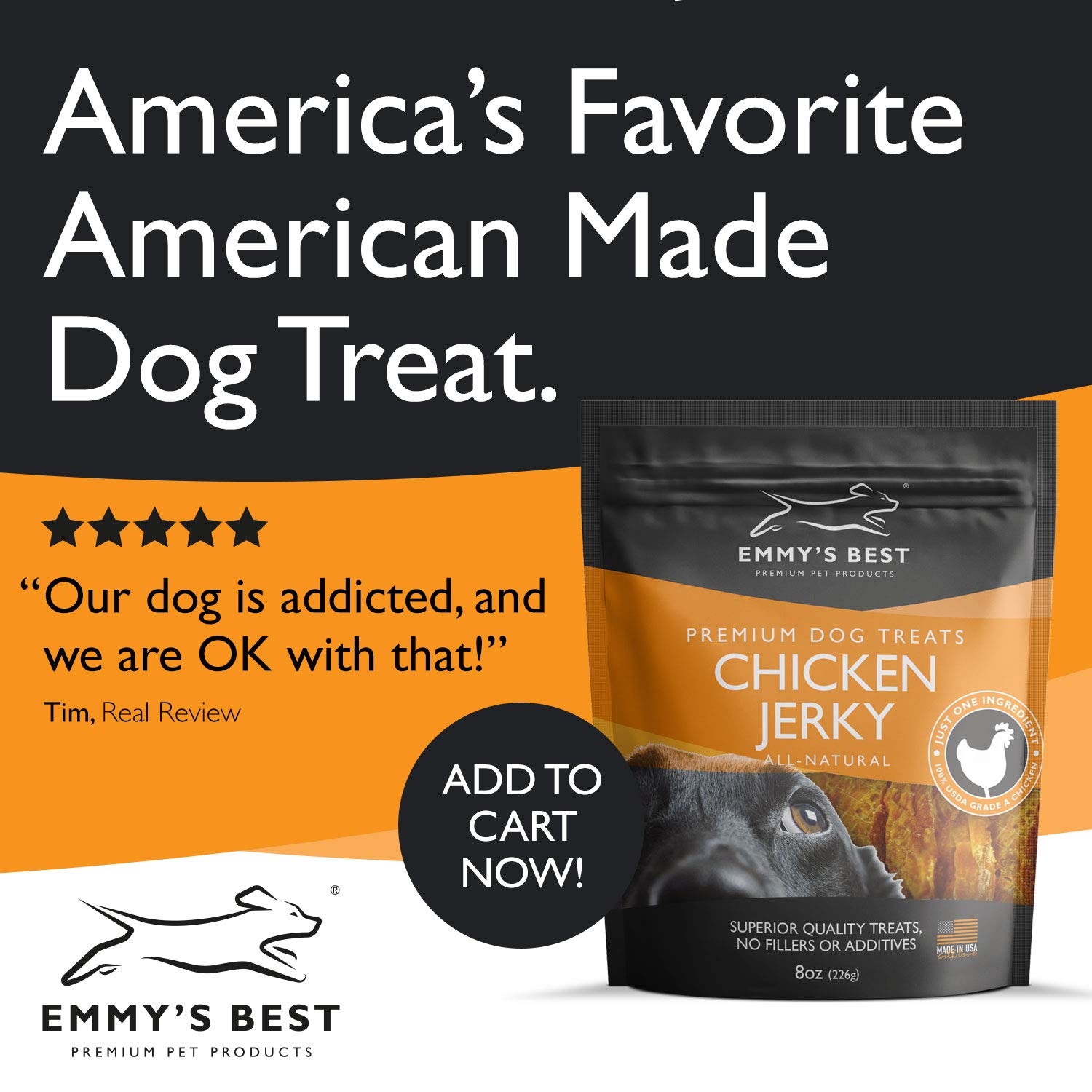 Additives or Preservatives Emmys Best 1 Premium Chicken Jerky Dog