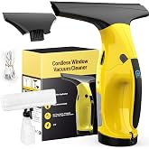 Kiato Window Vacuum Squeegee Cordless, Electric Window Vacuum Cleaner with 2 X Squeegee (11&rdquo;+ 6.7&rdquo;), Rechargeable Window Vac for Windows, Tiles, Mirrors, Showers, Glass, 2200mA, WC09