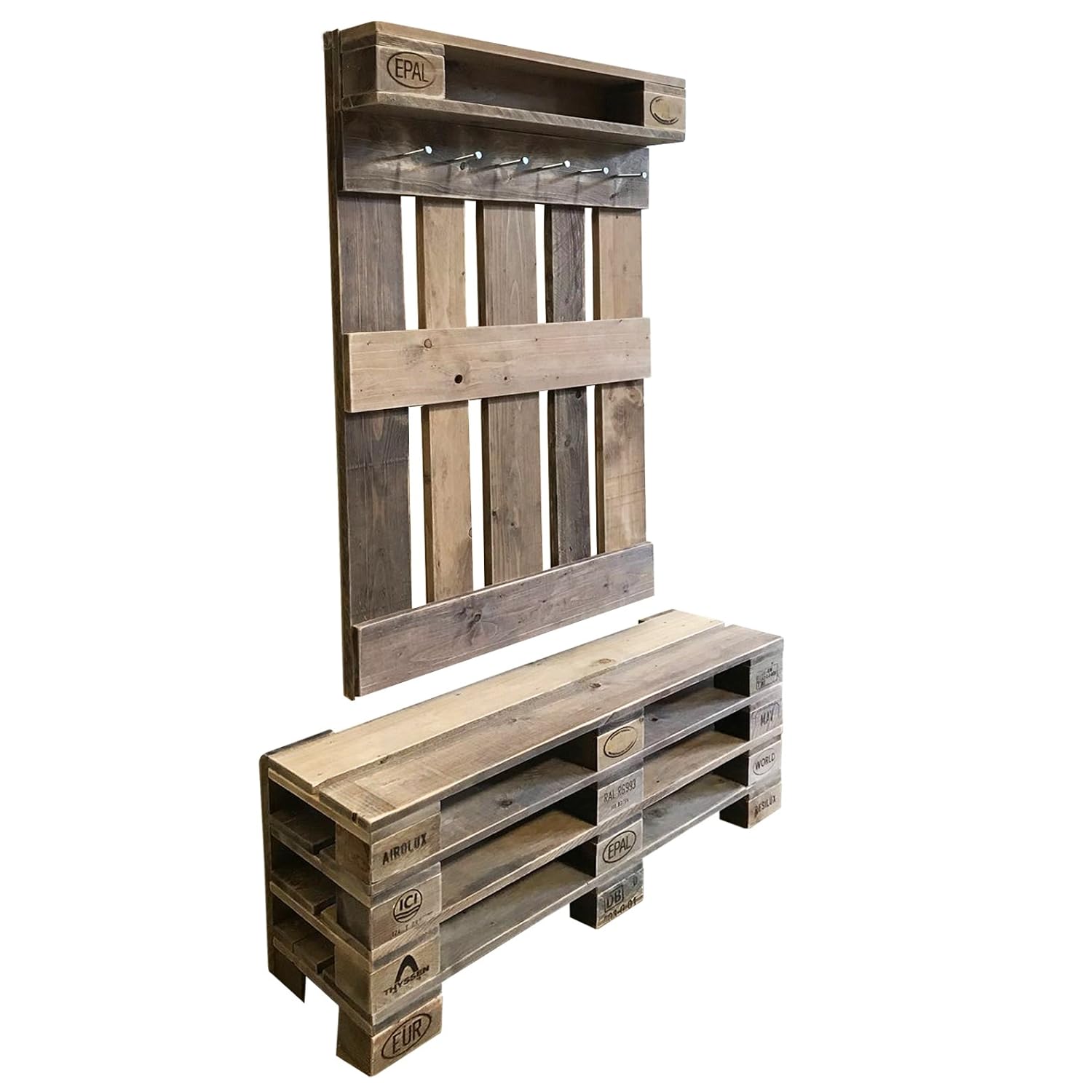 Perchero con palets | Percheros de pared, percheros de pie...