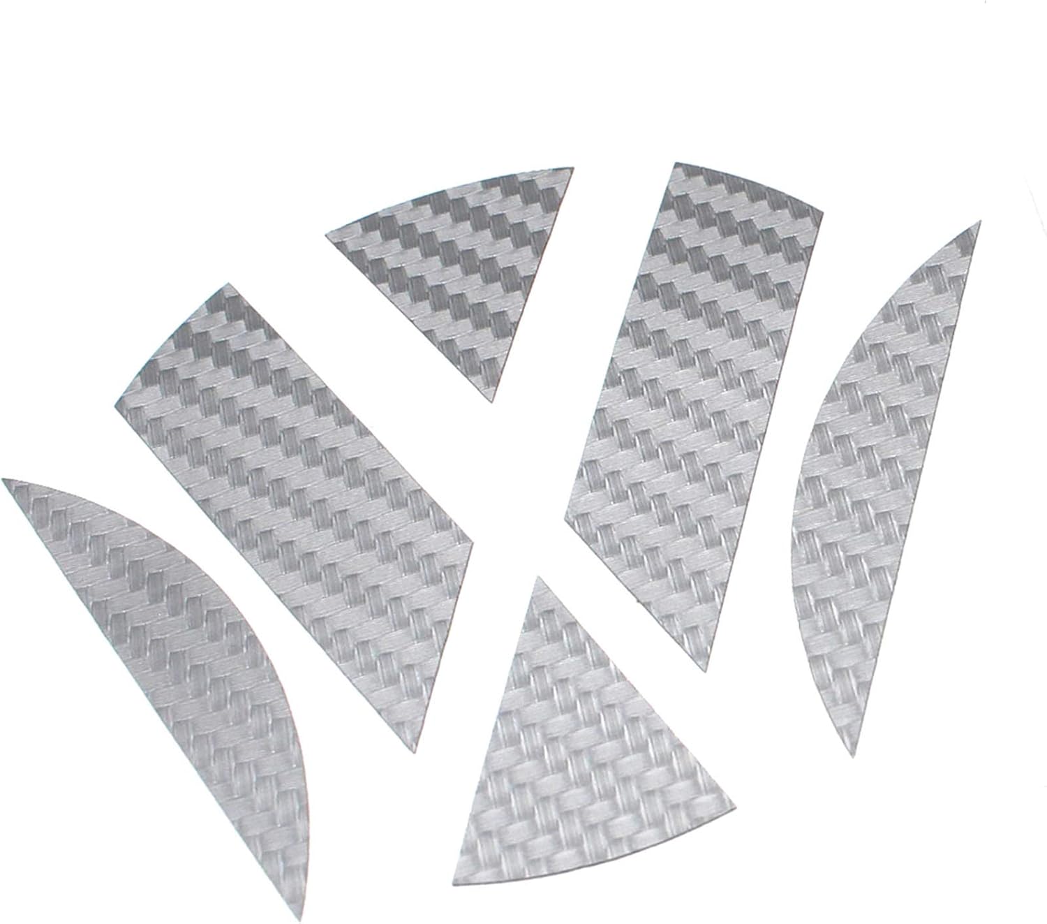 Self-adhesive inlays for the vehicle emblem car sticker deco film for front and rear K006, K006 Carbon Anthracite, klein - Image 3