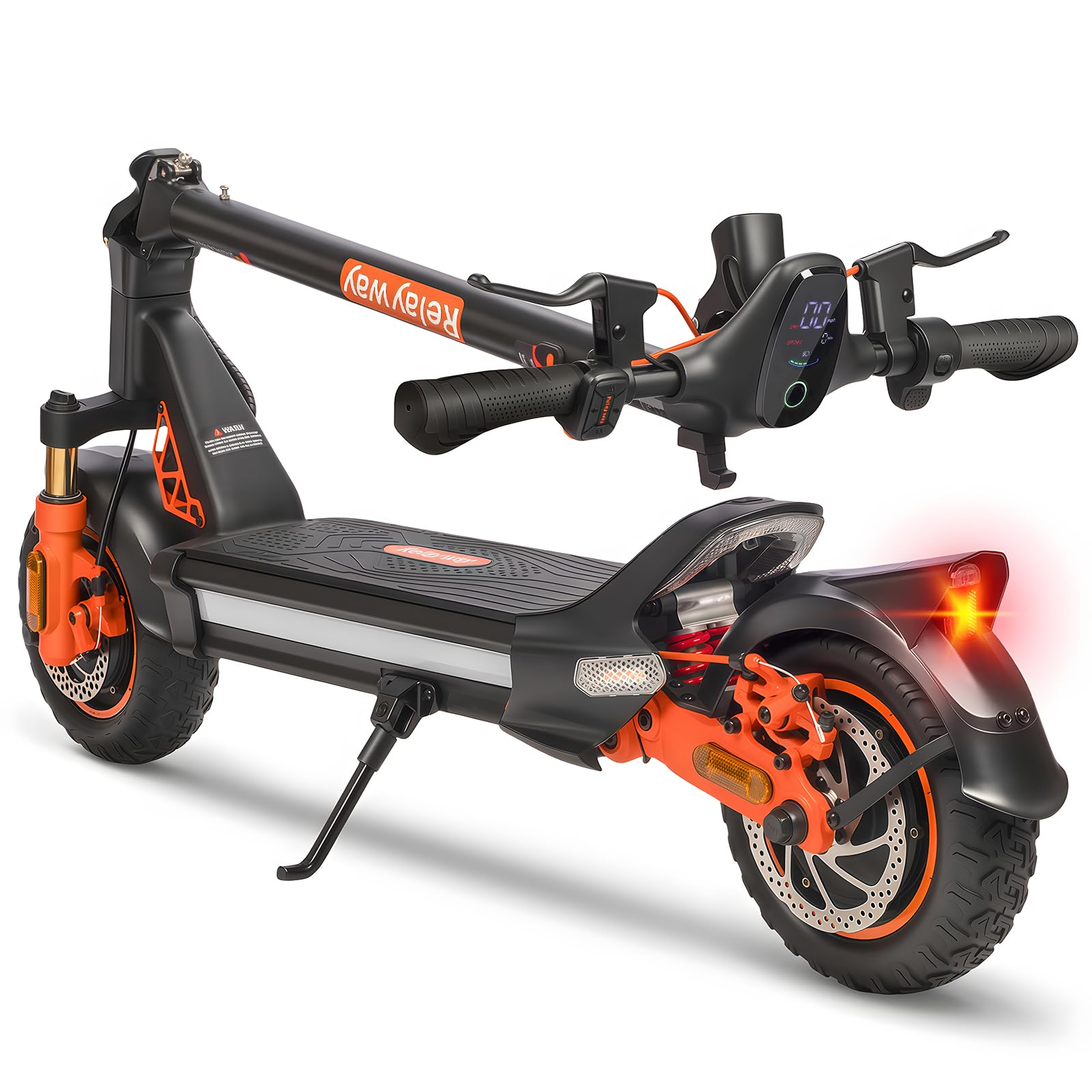 Off Road Electric Scooter Dual Motor, Fast Electric Scooter 30 Mph Speed, Heavy Duty 400 lb Capacity & Dual Suspension
