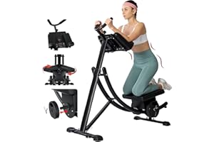 HVO Ab Machine for Stomach Workout Abdominal Exercise Machine Ab Machine Side Shaper Suitable for Home Workout Home Gym Use